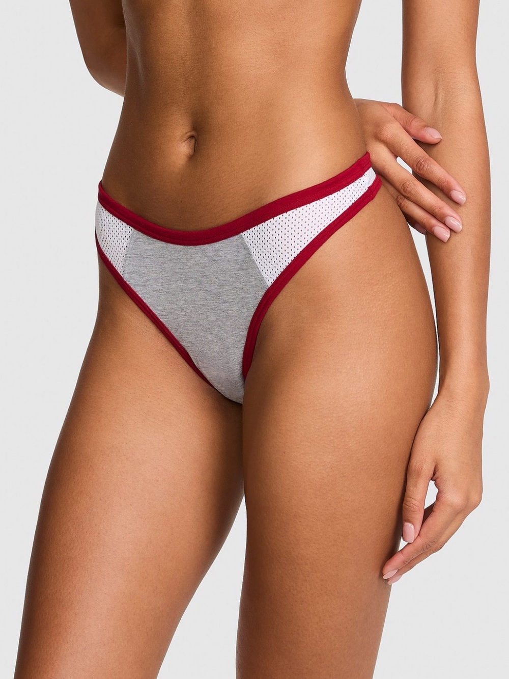 🆕 🏈 Sporty High Leg Cotton Thong PINK Victoria’s Secret Small NWT